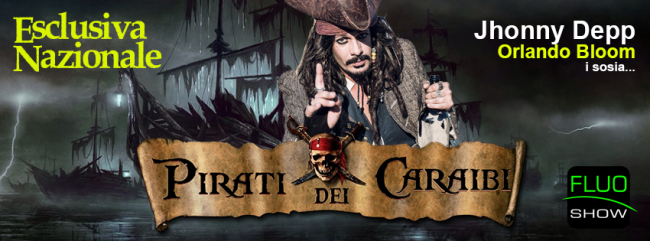 Pirati dei Caraibi sosia Johnny Depp Orlando Bloom